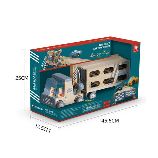 特宝儿男孩3到6岁儿童小汽车木质新款变形赛道玩具车 商品图5