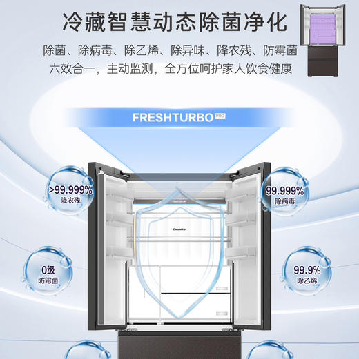 卡萨帝（Casarte）冰箱 BCD-550WGCFDM4WHU1棕 商品图12