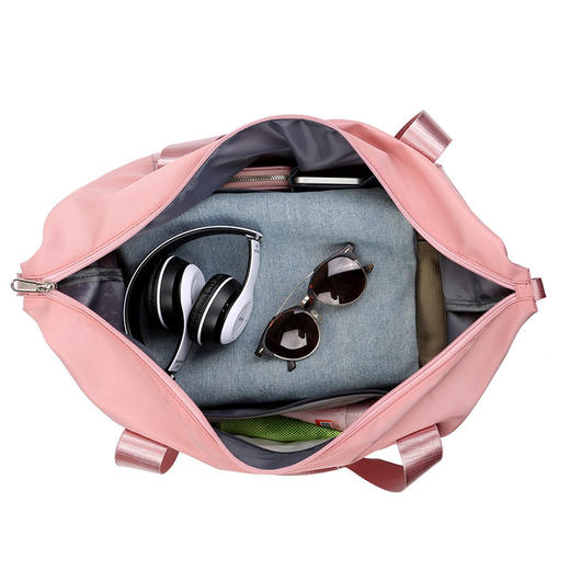 折叠轻便出差旅行包女短途收纳行李包手提大容量运动健身包 商品图3