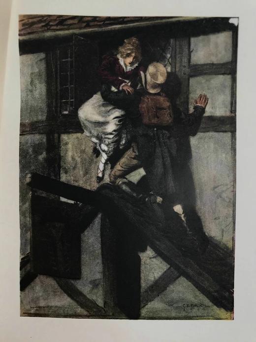 约20世纪早期 杰弗里·法诺尔《宽广大道》 C.E.布洛克24幅彩色插图 漆布精装18开 商品图9