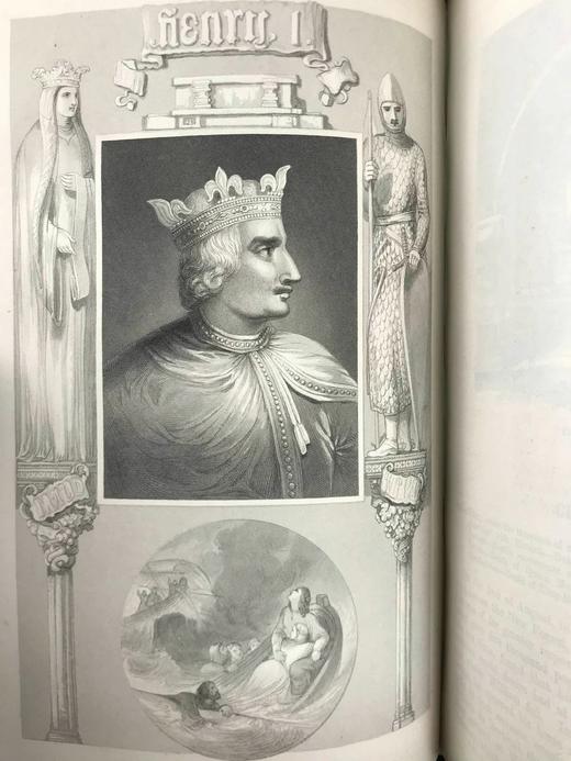 1856年 查尔斯·奈特《英格兰通俗史》（全8卷） 数百幅版画插图 真皮精装大32开 商品图6