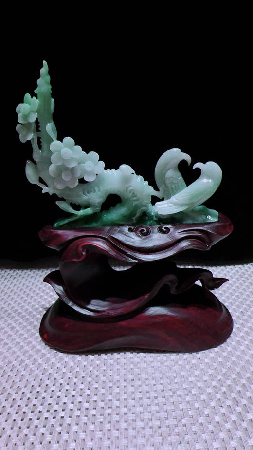 620881翡翠摆件【喜上眉梢 喜事连连】 商品图3