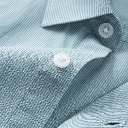 【100%棉】【DKP】大依优型大码条纹短袖衬衫男加肥加大码上衣胖子休闲棉半袖衬衣夏季薄款 商品图3