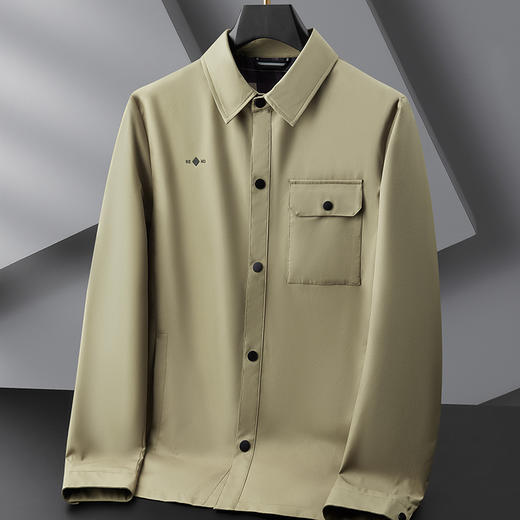 【DPF】大依优型大码翻领夹克外套肥佬时尚休闲加肥加大上衣男士 商品图3