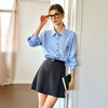 OLrain欧芮儿2025春季条纹衬衫拼接假两件设计感学院风连衣裙女 商品缩略图0