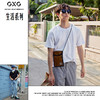 GXG男装 春夏季纯色打底衫半袖衣服潮纯棉圆领短袖T恤男 商品缩略图2