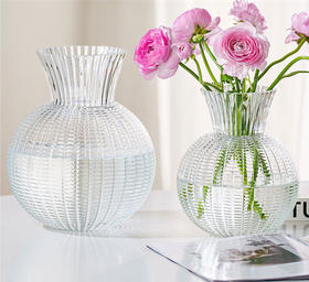 【双色3种规格可选】娜家圆球形轻奢高级感玻璃花瓶