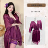 【撩人战袍❗️浪漫蕾丝吊带睡裙】性感深V，大露背诱惑，紫色性感韵味十足，睡衣睡袍冰丝系吊带家居服套装QQ 商品缩略图7
