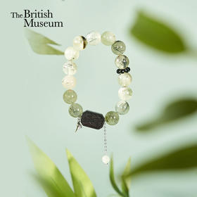 大英博物馆 东方梦境系列 竹夜清风葡萄石 黑檀木 手链