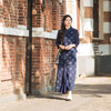 【林栖设计小店】【现货】府绸蓝印花布套装传统新中式2025夏季新品衬衣半身裙女1952079 商品缩略图0