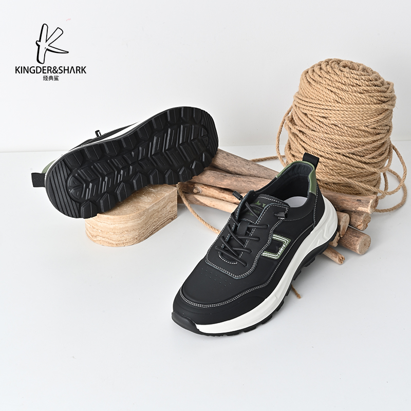 经典鲨2025年春季新款韩版男士一脚蹬平底舒适休闲鞋KW266-513061