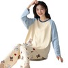 雀说 优雅新中式国风睡衣女春季长袖长裤家居服 商品缩略图4