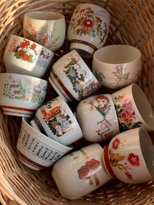 日本中古茶杯 九谷烧等 商品图0