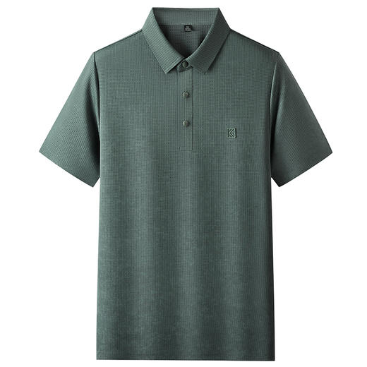 【冰丝弹力】【DKP】大依优型大码短袖Polo衫翻领T恤休闲短袖男宽松T恤上衣胖子 商品图0