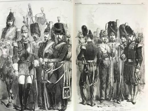 41.5*29cm！1854年 伦敦新闻画报 数百幅版画插图 真皮精装8开 商品图4