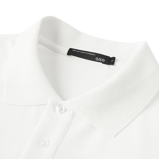 GXG男装 夏季简约字母印花休闲男士短袖Polo衫男短袖 商品图3