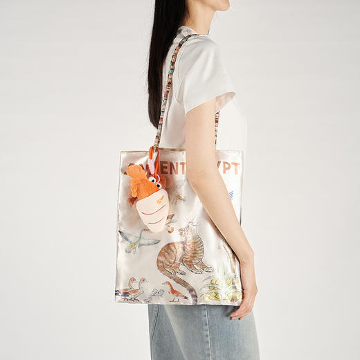 大英博物馆 埃及系列 内巴蒙花园轻便单肩包 米色 商品图1