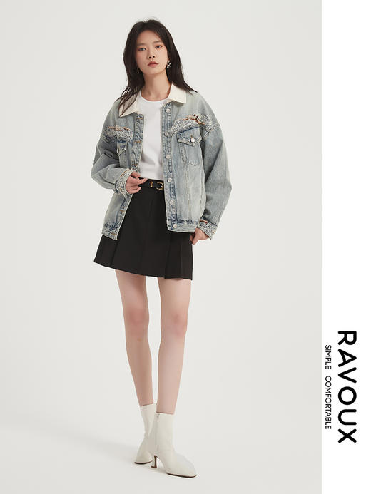 271419909钉珠牛仔外套 商品图1