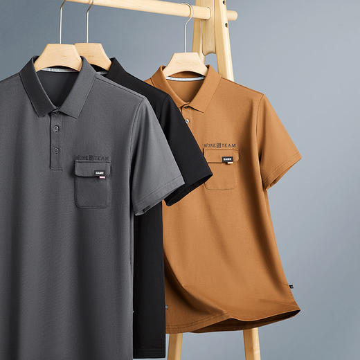 【棉质】【DPF】大依优型大码短袖POLO衫翻领宽松加肥加大半袖体恤男夏季新款上衣 商品图3