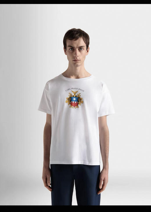 BA11Y 丝光棉 印花 圆领短袖T恤 TX388 商品图1