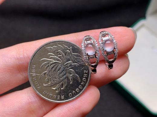 蛋面翡翠耳扣 商品图3