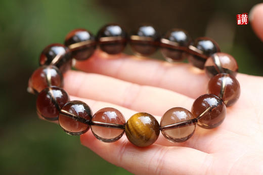 烟晶手串  珠径：14.5mm 商品图0