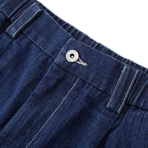 GXG夏季男士深蓝色经典直筒休闲牛仔裤男 商品图2