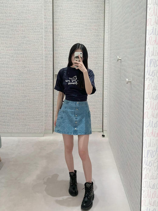 Dr朋友字母刺绣圆领短袖 商品图7