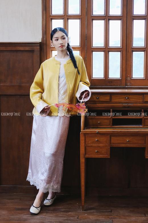 【门店同款】ENJOY春季云敛-春光推盏春水煎茶外套 161893268 商品图0