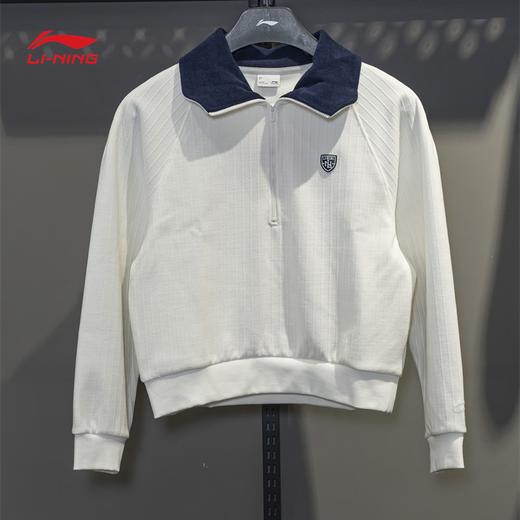 李宁女子卫衣2025春季新款运动潮流系列宽松套头连帽卫衣AWDV138 商品图0