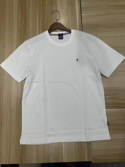 原单正品BOSS男士新款圆领短袖T恤衫纯棉T恤徽标圆领套头短袖T恤 男款 
S码 M码。L码。XL码。XXL码
 天兰色。黑色。白色 商品图2