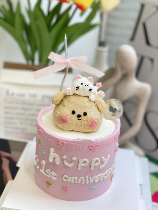 四寸动物奶油蛋糕 下单前请仔细阅读商品详情 商品图0