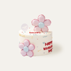 云朵花礼（蛋糕侧面英文可修改happy birthday，下单请备注） 商品缩略图0
