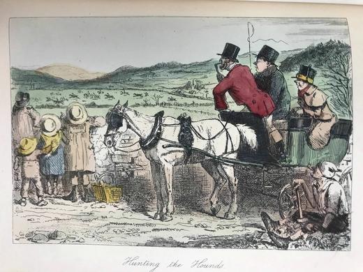 约1900年 瑟蒂斯《司彭吉先生的运动之旅》 约翰·里奇近百幅版画插图（含多幅彩色） 漆布精装大32开 商品图12