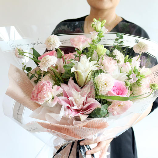 长相守丨重瓣百合花束（定制） 商品图4