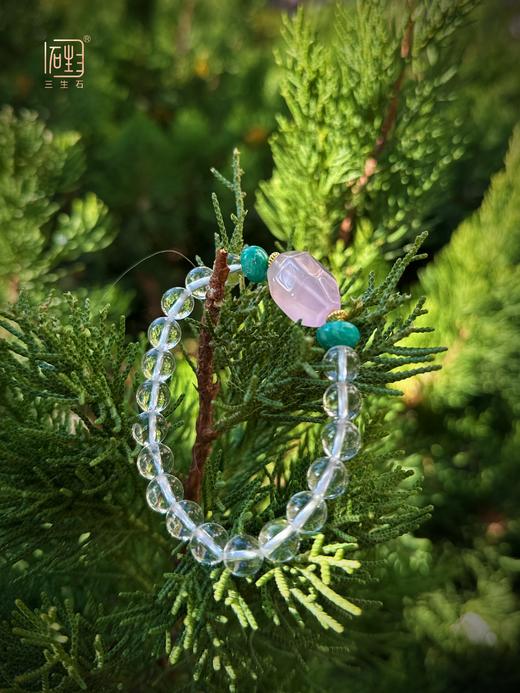 吾行·粉晶天河石白晶手链 商品图2