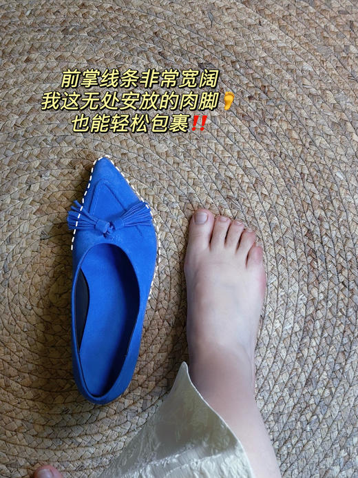 花痴推荐！超爱的小众美鞋——皮料选自意大利🇮🇹进口超柔胎牛反绒、小羊皮！线条独特流畅、满满时髦自由感！穿感舒适细腻、鞋型精致秀气，上脚气质感满满、复古高级｜三色任选 商品图5