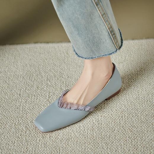 【预售5天】软羊皮平底浅口单鞋女春夏新款文艺风芭蕾舞平底豆豆鞋YS&YSD4183 商品图2