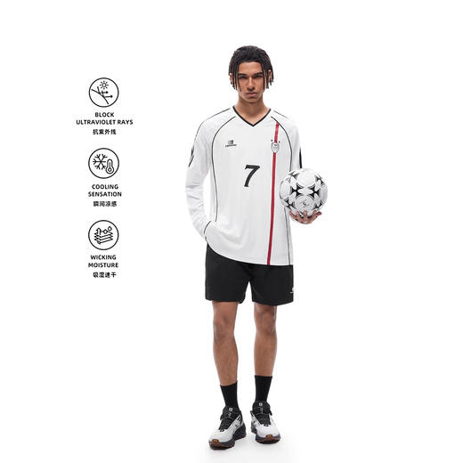 【178元任选3件】FDR官方店 织带V领速干长袖t恤男女春夏季美式凉感运动上衣球衣 商品图0