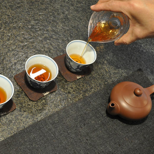 麻十 汉麻香云纱 双面茶席杯垫集合 商品图7