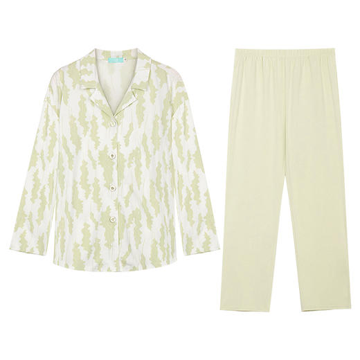 I‘d爱帝抑菌优可丝海草印花长袖居家服套装 商品图7