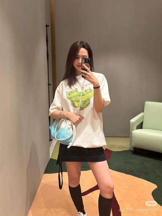 LOWE果冻绿蛇圆领短袖 商品图11