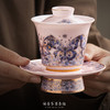 【福气重叠 好运连连】福叠·茶器套组/冰种玉瓷茶具套组，徐建勇大师签章 品质保证，凝脂似玉 细腻莹润，堆金工艺 触感立体，精美包装 gao端豪礼 商品缩略图1