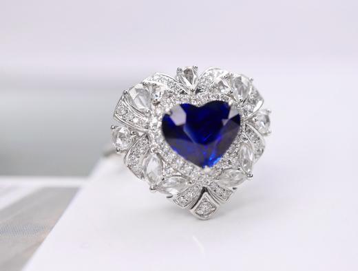 2.27ct刻面蓝宝石戒指 商品图1