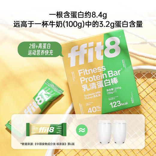 【季度订购】ffit8乳清蛋白棒 共计12盒（口味配送请联系客服或下单备注） 商品图3