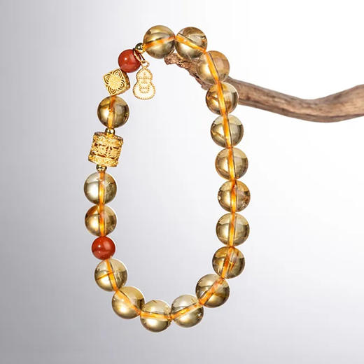 新中式黄水晶福禄手串 商品图0