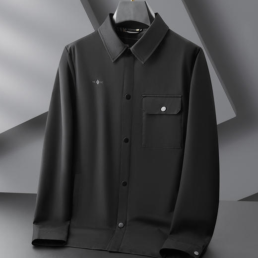 【DPF】大依优型大码翻领夹克外套肥佬时尚休闲加肥加大上衣男士 商品图2