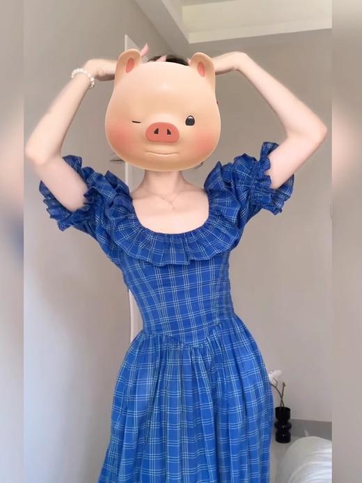 裁缝学苑AS445法式短袖荷叶边连衣裙纸样女装新款显瘦公主长裙子样板图 商品图1