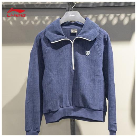 李宁女子卫衣2025春季新款运动潮流系列宽松套头连帽卫衣AWDV138 商品图5