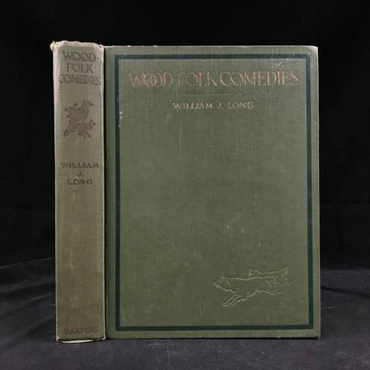 1920年 林地居民喜剧 8幅彩色插图 漆布精装18开 商品图0